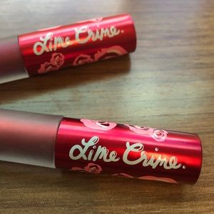 Lot of 2 Gently Used Lime Crime Velvetine Lippies